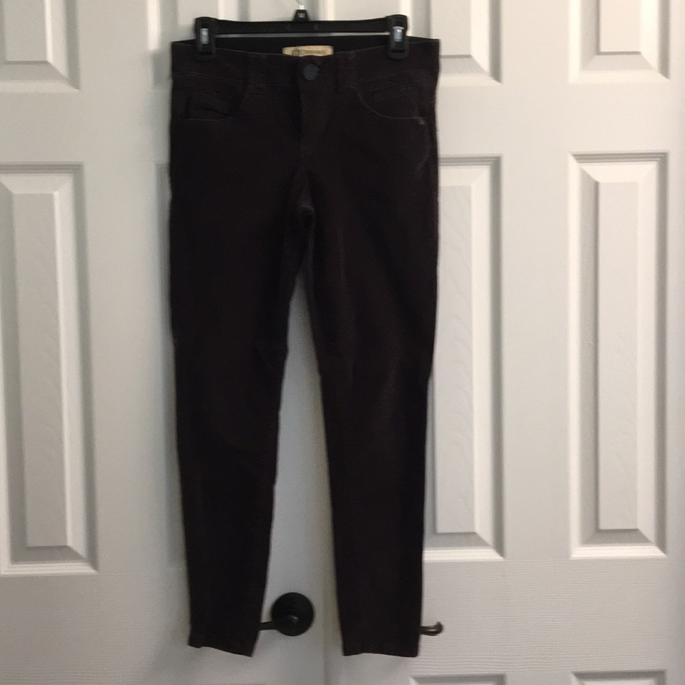 Chocolate brown skinny cords from Democracy